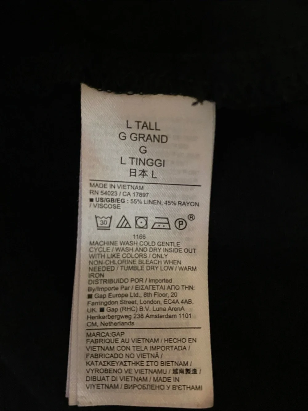 GAP Linen Blend Maxi Skirt with Cargo Pockets and Front Slit Size Large Tall - Picture 5 of 6